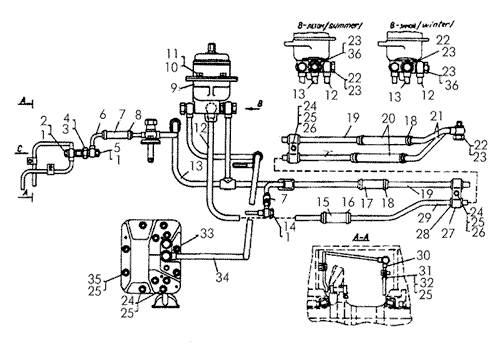 Система смазки трансмиссии Т-170
